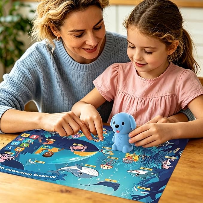 Educational Toys for 3 4 5 6 Year Old, Toddler Learning Posters & Talking Pen Books for Kids 3-5, Learning Toys for Ages 3-6, |Preschool Learning Activities, Gifts for Boys & Girls