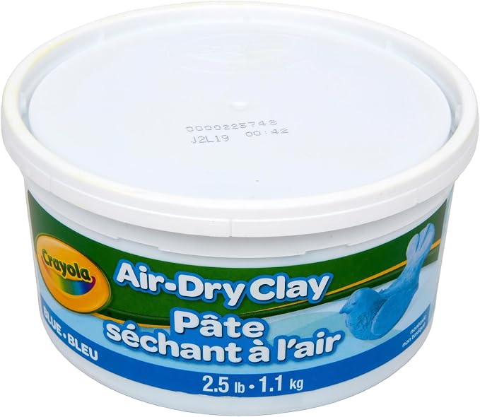 Crayola Air Dry Clay, 2.5lb Tub, Blue