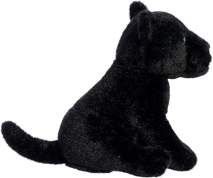 Aurora® Responsibly Made Eco Nation™ Panther Stuffed Animal - Ideal for Playtime Adventures - Perfect for Birthdays or Just Because - Black 7.5 Inches