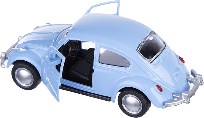 Berry President 1967 Classic Beetle Bug Vintage 1/32 Scale Diecast Metal Pull Back Car Model Toy for Gift/Kids (SkyBlue)