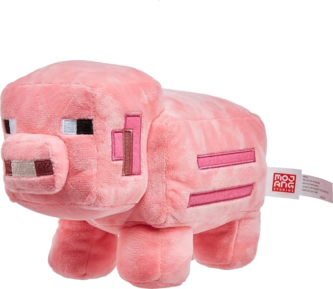 Mattel Minecraft Basic Plush Character Soft Dolls, Video Game-Inspired Collectible Toy Gifts for Kids & Fans Ages 3 Years Old & Up