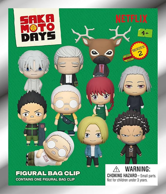 Sakamoto Days Series 2 – 5" Collectible Bag Clip – Blind Bag (ONE Random Figure) – Anime Character Keychain/Backpack Accessory | Official Licensed Merchandise