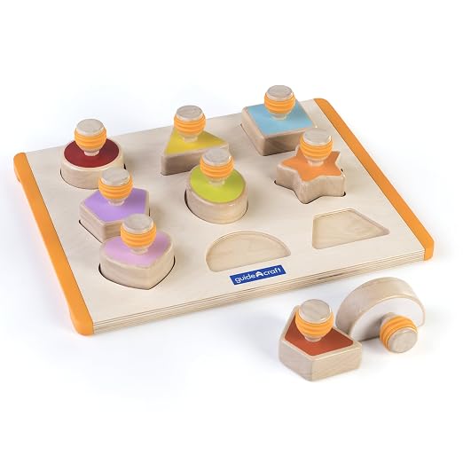 Guidecraft Shape Sorter - Educational and Learning Toys For Kids , Puzzle Board