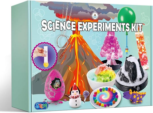 UNGLINGA Science Kits for Kids with 50 Experiments Chemistry Set, Volcano, Crystal Tree, Magic, Educational S.T.E.M Toys Birthday for Boys Girls