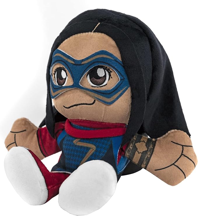 Bleacher Creatures Marvel Ms. Marvel 8" Kuricha Sitting Plush- Soft Chibi Inspired Toy