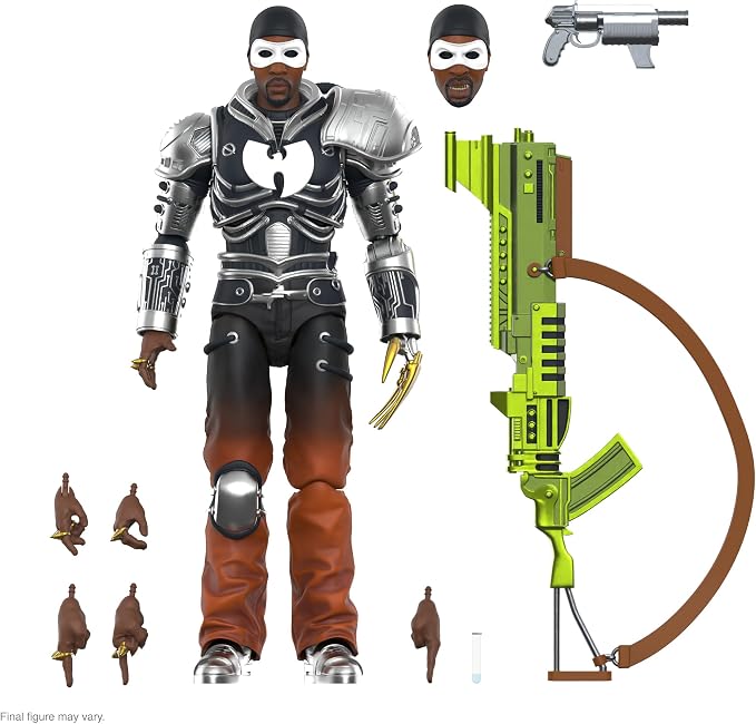 Super7 ULTIMATES! RZA Bobby Digital - 7" RZA Action Figure with Accessories Hip Hop Collectibles and Retro Toys