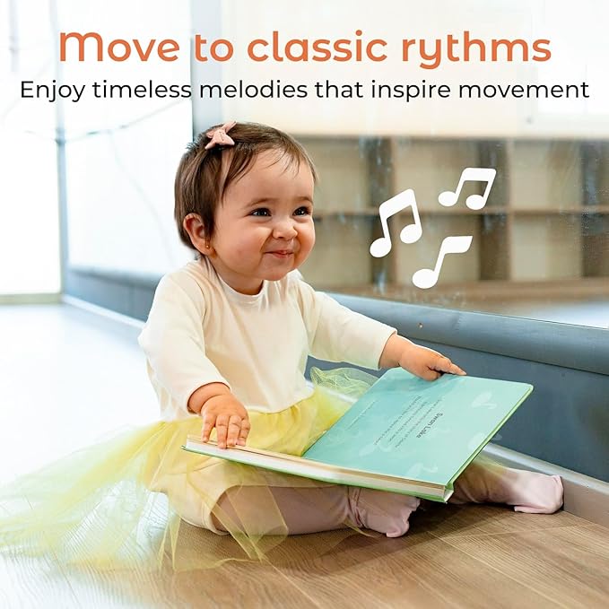 Cali's Books Dance to Classical Music Book Toddlers 1-3 Years Old - Nursery Rhymes Musical Book, Interactive Baby Sound Book, Singing Toy Children Girls, Learning Song Toy Toddler Boys