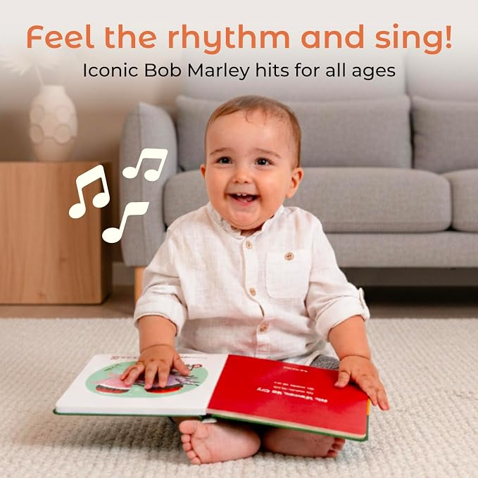 Cali's Books Reggae Musical Book for Toddlers 1-3 with Favorite Bob Marley Songs. Sound Book for Toddlers 1-3 for Kids