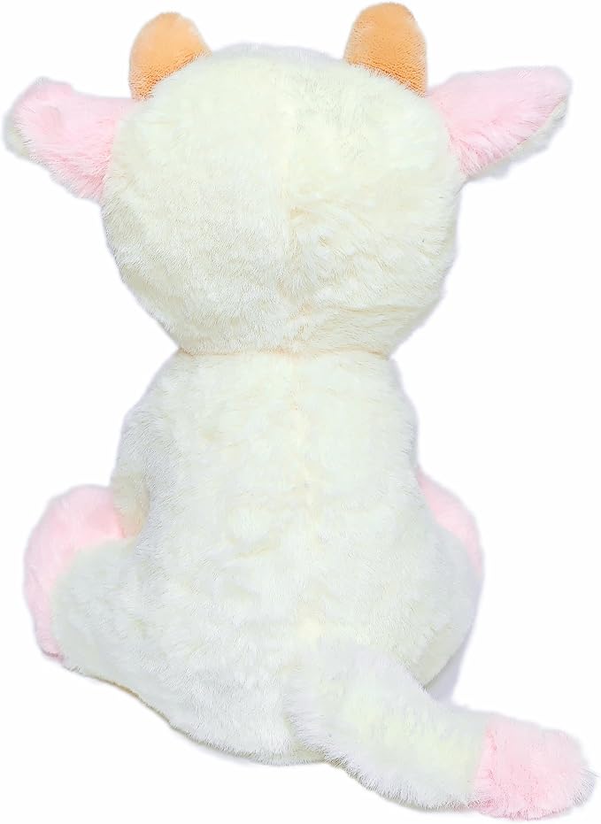 BSVOME 9 inches Cow Stuffed Animal Soft Plush Cute Cow Doll for Boys Girls (Pink Cow)
