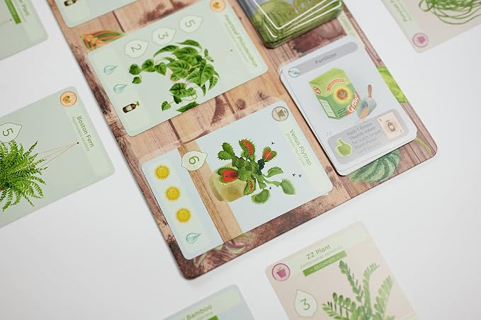 Buffalo Games Planted Strategy Board Game - 2-5 Players, Ages 10+ - Grow 42 Unique Houseplants & Manage Resources in Strategy Games - Family Board Game Night