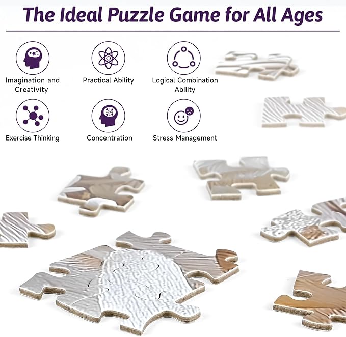 1000Piece Owl Jigsaw Puzzle for Adults - Challenging Jigsaw Puzzles for Relaxation & Brain Exercise, Premium Quality Adult Puzzle Game for Family Nights(Owl-S)
