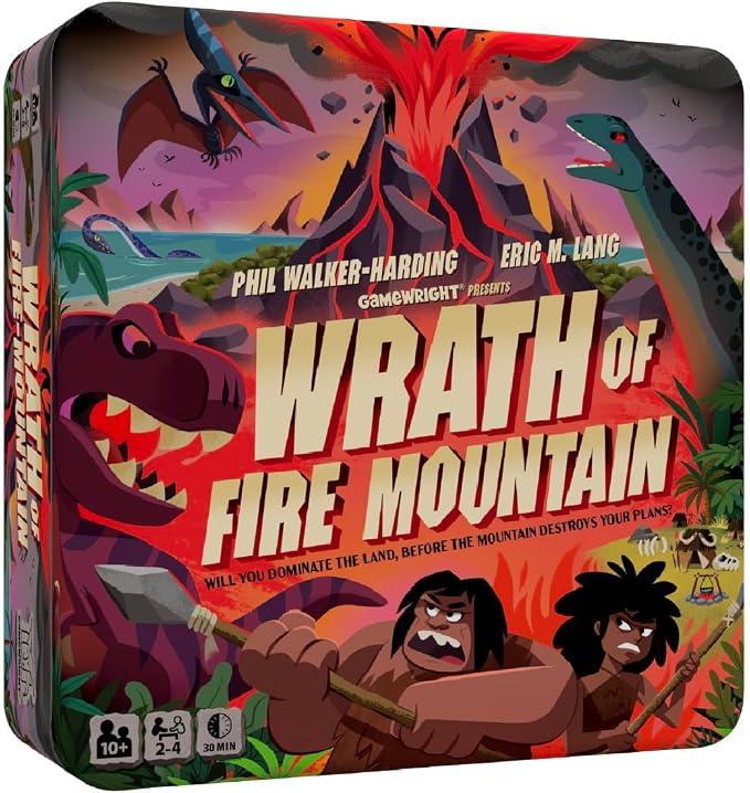 Gamewright - Wrath of Fire Mountain - Board Game - Will You Dominate The Land
