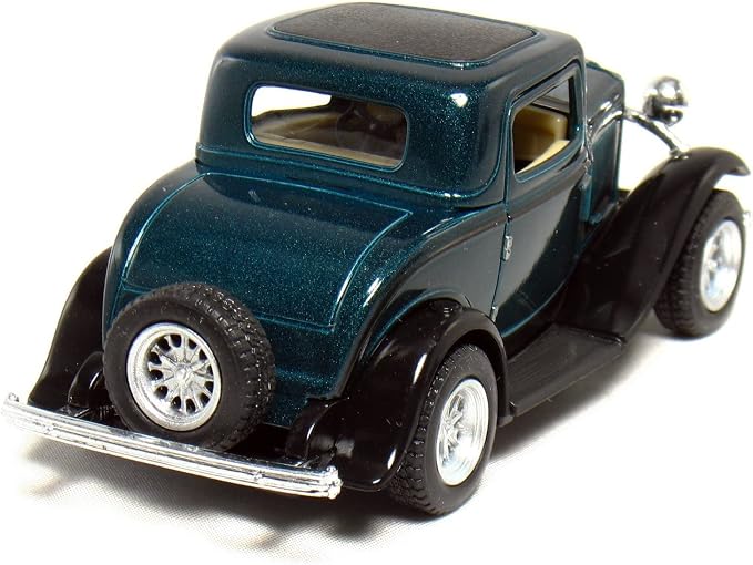 KiNSMART 1932 Ford 3-Window Coupe 1:34 Scale 5" Die Cast Metal Model Toy Classic Car (4Set)