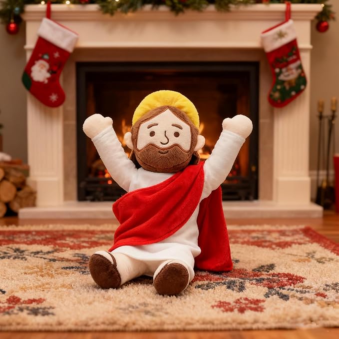 Yelakey 13" Jesus Plush Jesus Stuffed Doll Christian Plushie Doll for Easter Christmas Church Religious Gifts for Kids Adults