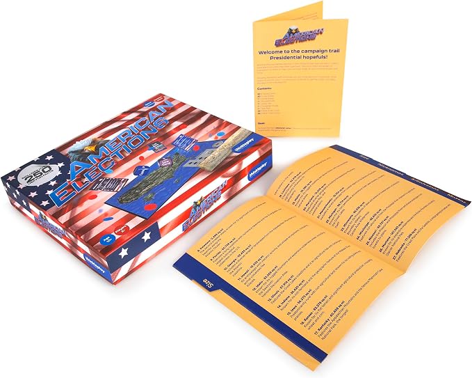 American Elections U.S. History & Civics Board Game – Learn State Facts, Geography & Government – Educational Family Board Game – Fun Board Games for Adults, Kids Ages 10+ Years Old