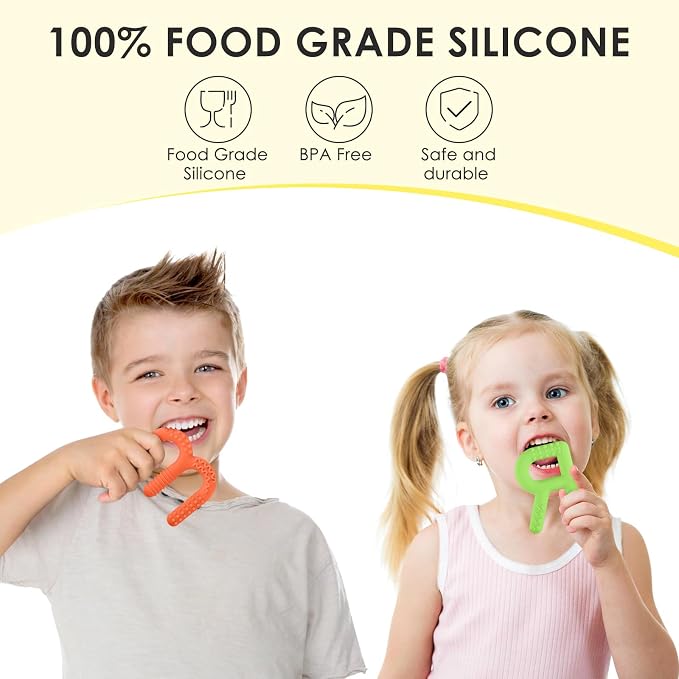 ERKOON Sensory Chew Toys for Autistic Children, 2 Pack Silicone Chewy Tube Oral Motor Tools for Sensory Kids with Autism, Biting, ADHD, SPD, Chewies with Special Needs, Teething Sticks Toys