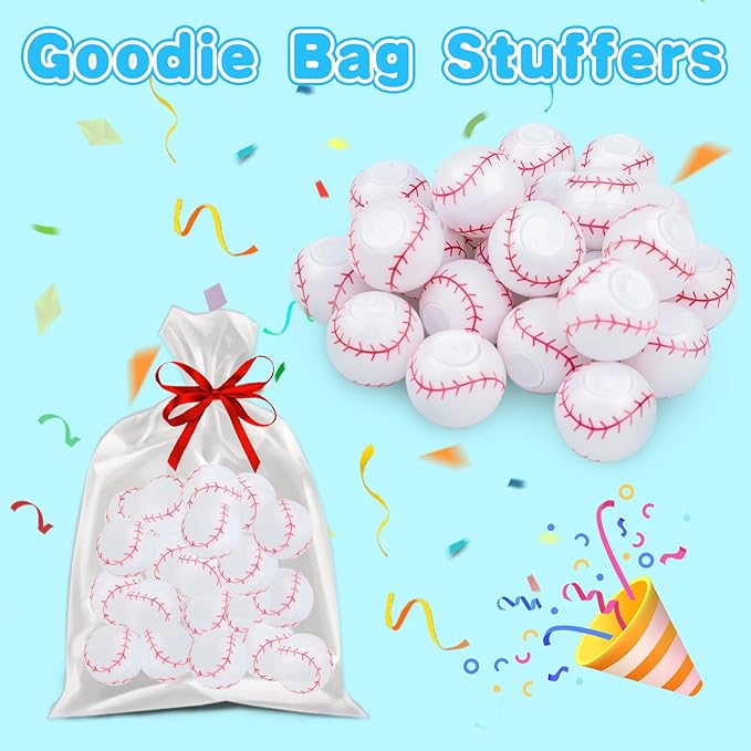 32PCS Spinning Baseball Sports Fidget Toys Party Favors Bulk for Kids 4-8 8-12 Birthday Goodie Treat Bag Stuffers Classroom Treasure Box Toys Carnival Prizes Pinata Fillers Small Mini Return Gift