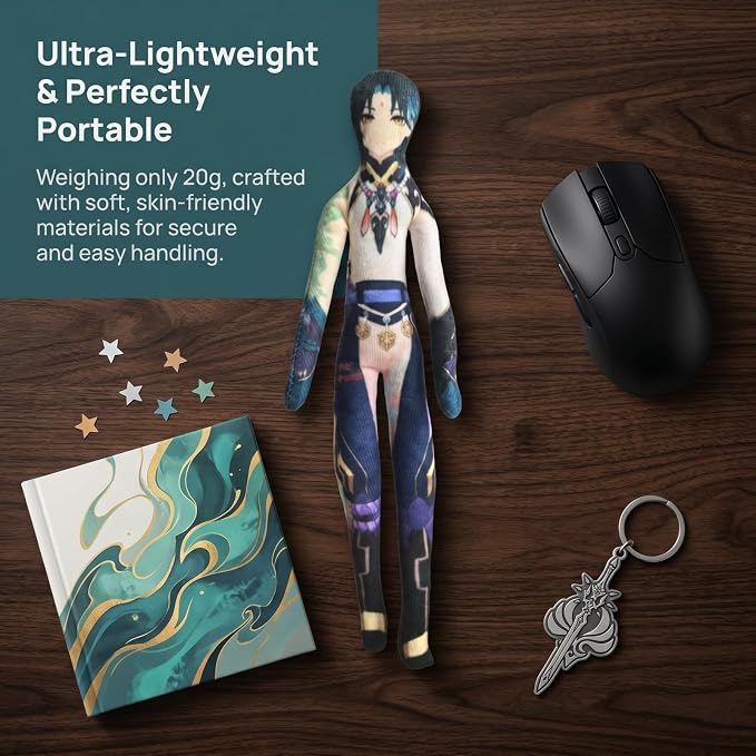 Xiao Anime Figure Keychain for Adult Fans, Genshin Impact Collectible Bag Hanging Keyring