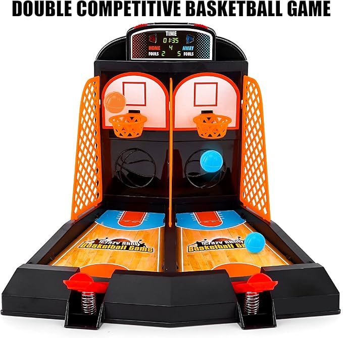 GOODLYSPORTS Mini Basketball, Table Top Games for Kids and Adults, Desktop Games, Desk Toys for Office for Adults, Basketball Gifts for Boys 8-12