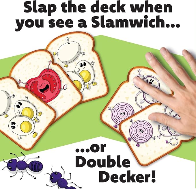 Gamewright – Slamwich – A Fast Flipping Card Game for Kids – Ages 6 and Up – Great for Family Game Night!