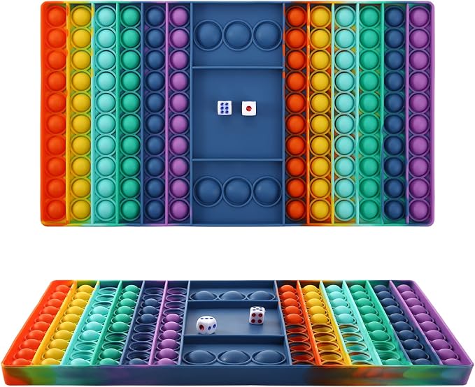 Pop Games Sensory Fidget Toy, Pop Board Math Games for Kids Family Games Multiplication Game, Stress Relief Toys for Girls Boys with Autism ADHD Birthday Gifts for Kids