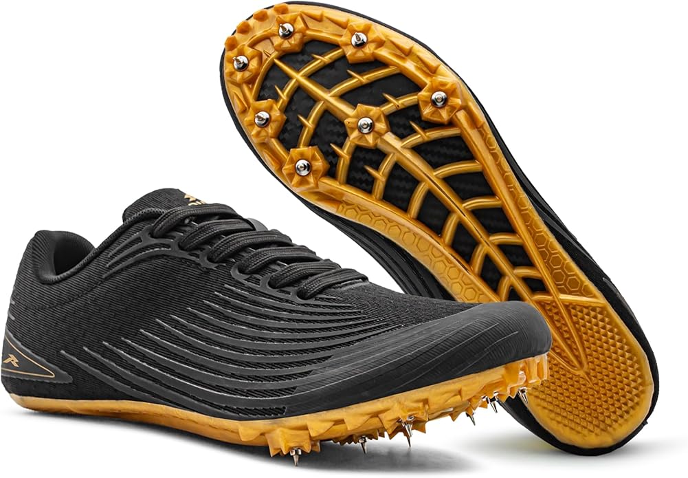 RUNIC Track & Field Shoes for Men, Women & Kids – Pro Running Spikes for Sprint, Race & Training – 7 Spikes + Extra Spikes & Wrench (US Men Size)