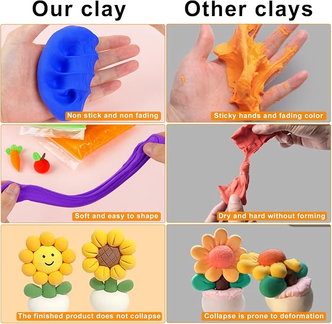 Pink Air Dry Clay 72 Packs Foam Clay Air Dry Foam Clay for Kids,Moldable Super Light Weight Clay Perfect for Arts, Crafts, Classroom Teaching