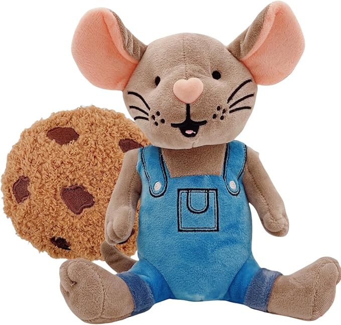 If You Give Mouse a Cookie Plush Toy, Cute Mouse and Cookies Soft Stuffed Animal Plush, Book Buddies Plushie, Ideal Gift for Kids Boys and Girls