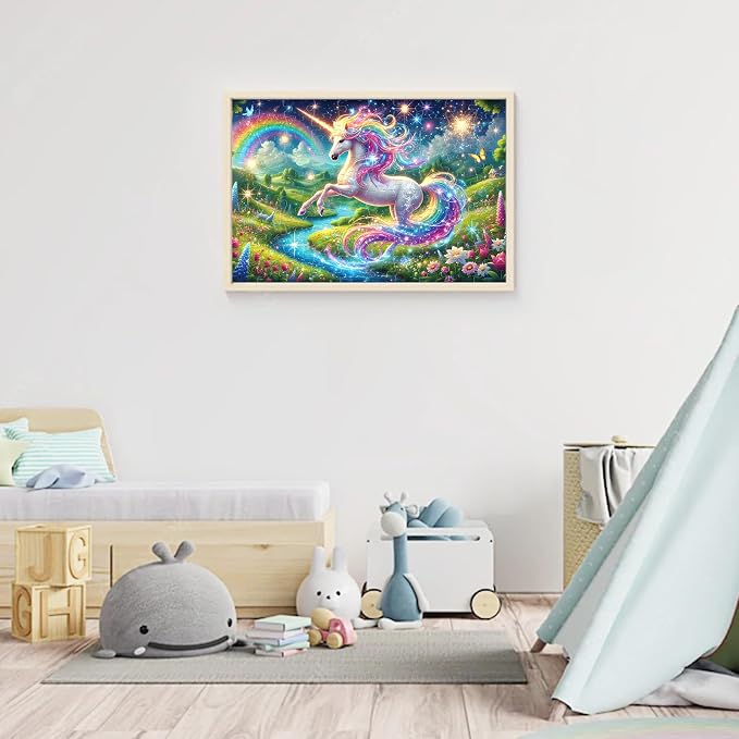 100 Piece Puzzles Rainbow Unicorn Puzzle for Kids Ages 6-8 8-10, 100 Piece Jigsaw Puzzle for Adults Toddler Children Learning Educational Puzzles Toys Birthday Gifts for Girls Boys