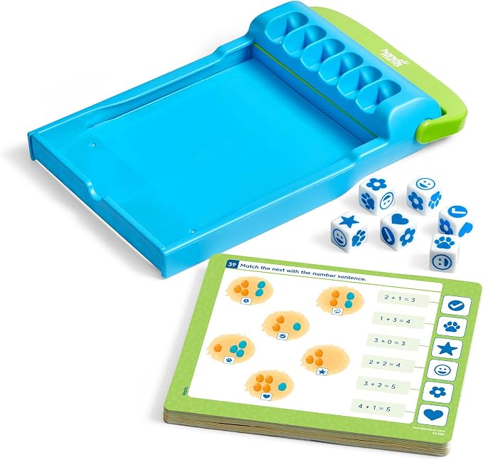 hand2mind ConfiDice Getting Ready for Kindergarten, Elementary Prep, Learning Games for Kindergarten, Toddler Learning, Math and Reading Games, Workbook for Kids (100 Activities)