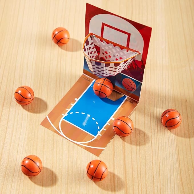 JOYIN 36 Pcs Valentine’s Day Soccer Football Volleyball Basketball with Sports Game Cards for Kids Valentine's Classroom Exchange Prizes, Valentines Games Toys for Party Favor Supplies