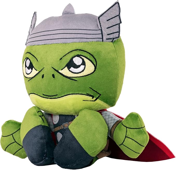 Bleacher Creatures Marvel Frog of Thunder Thor 8" Kuricha Sitting Plush - Soft Chibi Inspired Toy