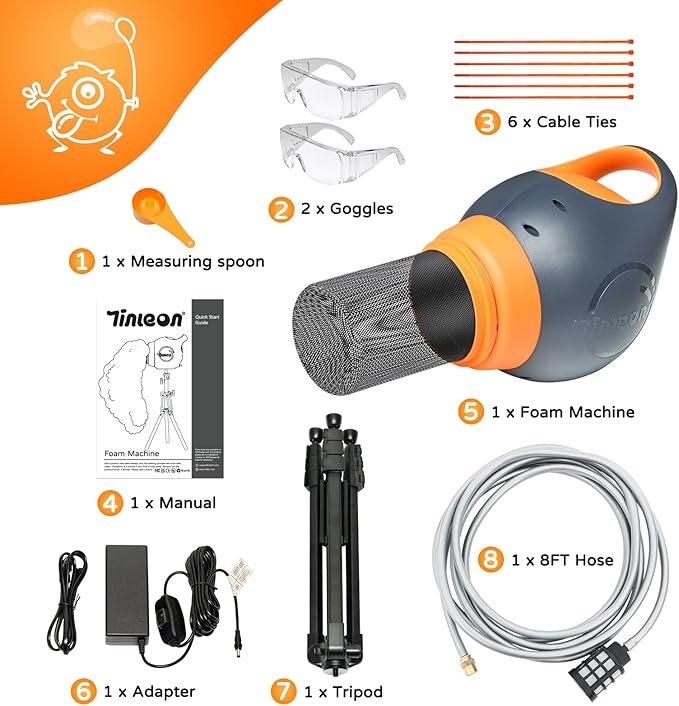 Foam Machine for Families and Party - Easy to Use Foam Making Toy with Large Foams Production, Perfect for Birthdays, Celebrations, and Backyard Events