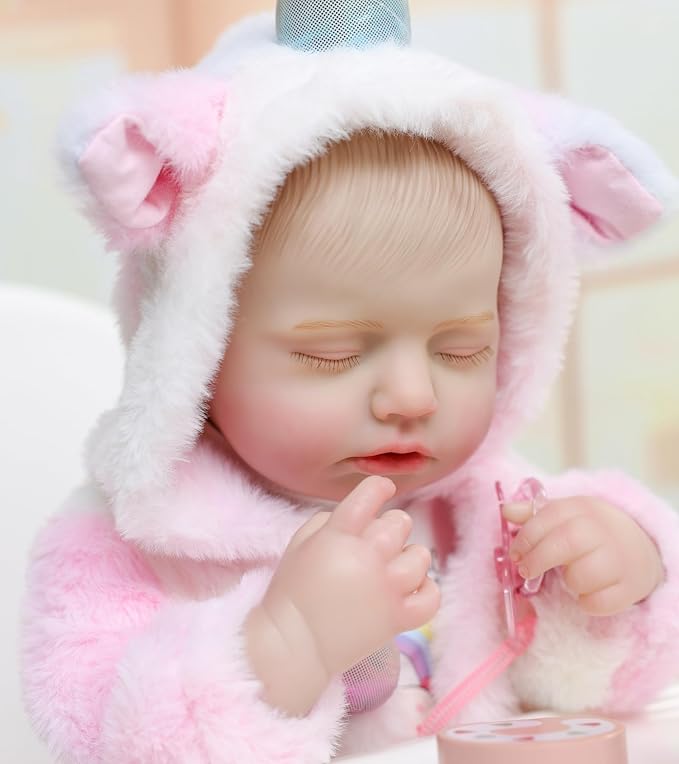 Reborn Baby Dolls – 20 Inch Real Baby Dolls That Look Real, Full Body Vinyl Girl Doll in Fantasy Horn Outfit with Accessories, Gift for Girls Ages 3+, Pretend Play & Collectors