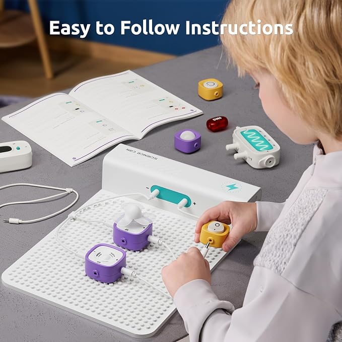 Science Can STEM Toys for Ages 8-13, Circuit Board for Kids with Smart Voice Control, Electronics Exploration Kit 120+ Circuit Projects, Educational Stem Kits for Kids Age 8-10