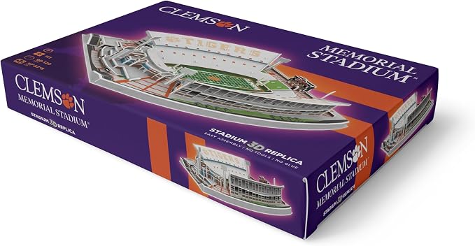 Pro-Lion 3D Jigsaw Puzzle of Memorial Stadium -94 Pieces | Home of Clemson Tigers | NCAA Football Gifts for Age 7+