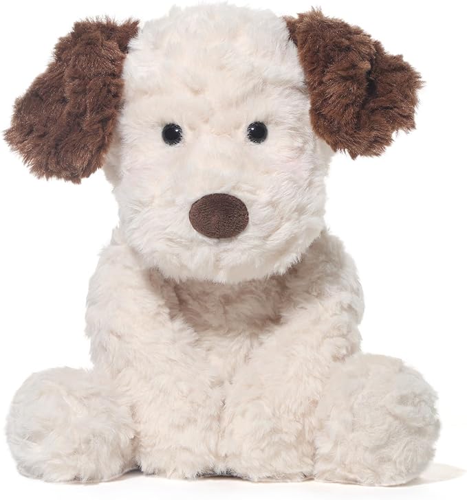 Stuffed Animals Dog Jack Russell Terrier Dog Plush Toys 13.8 inches Soft and Premium Puppy Plush Toy Gift for for Babies Children Adults, White with Brown Ears