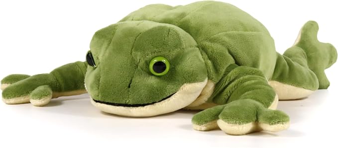Ice King Bear Wild Animal Small Stuffed Animals Zoo Family Plush Toy (Frog 8 Inches)