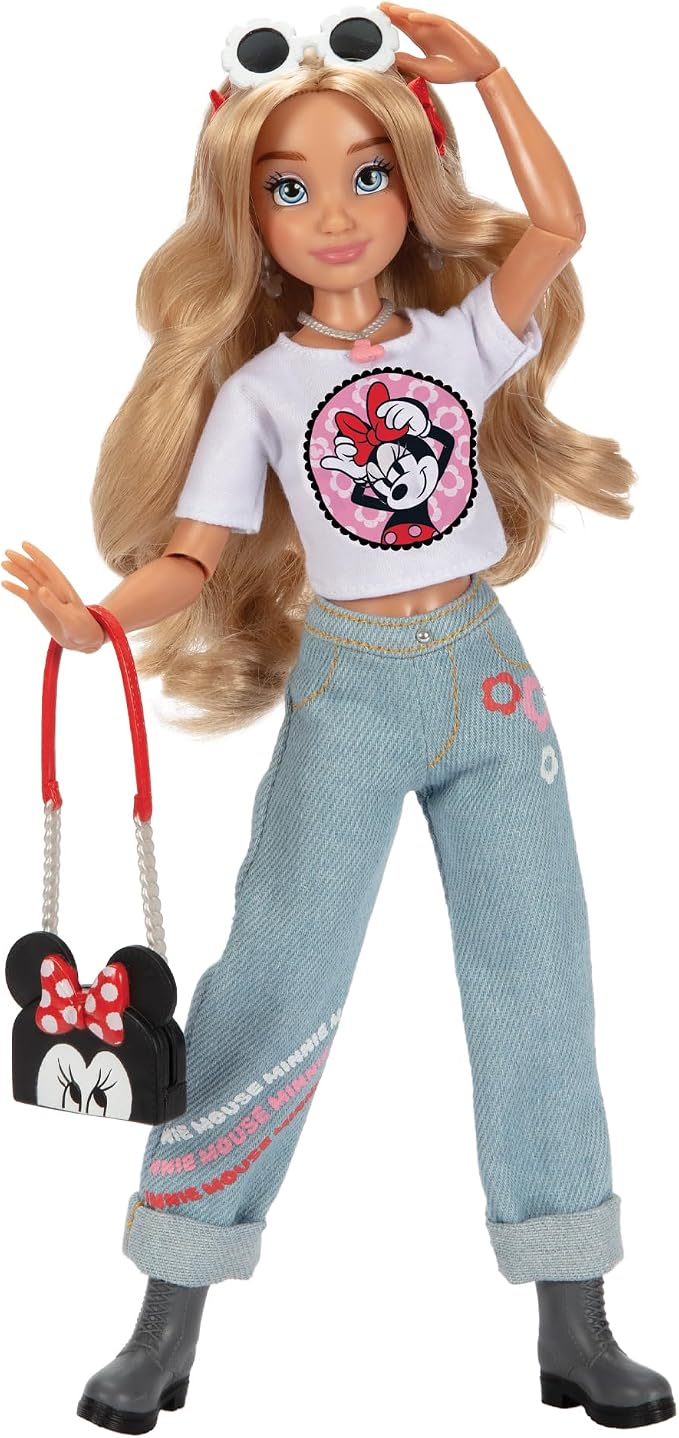 Disney ILY 4ever Fashion Dolls Inspired by Minnie 11.5" Tall with 13 Points of Articulation, Multi-Outfit Closet Set and a Glittery Mickey Ring for You! [Amazon Exclusive]