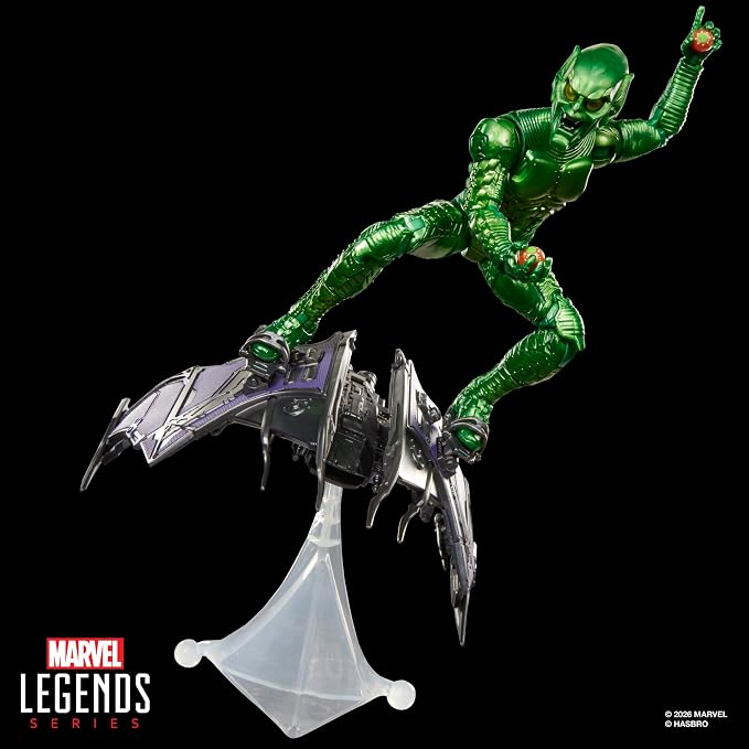 Marvel Legends Series Green Goblin, Spider-Man: No Way Home Deluxe 6 Inch Action Figure Set with Original Goblin Armor and Glider