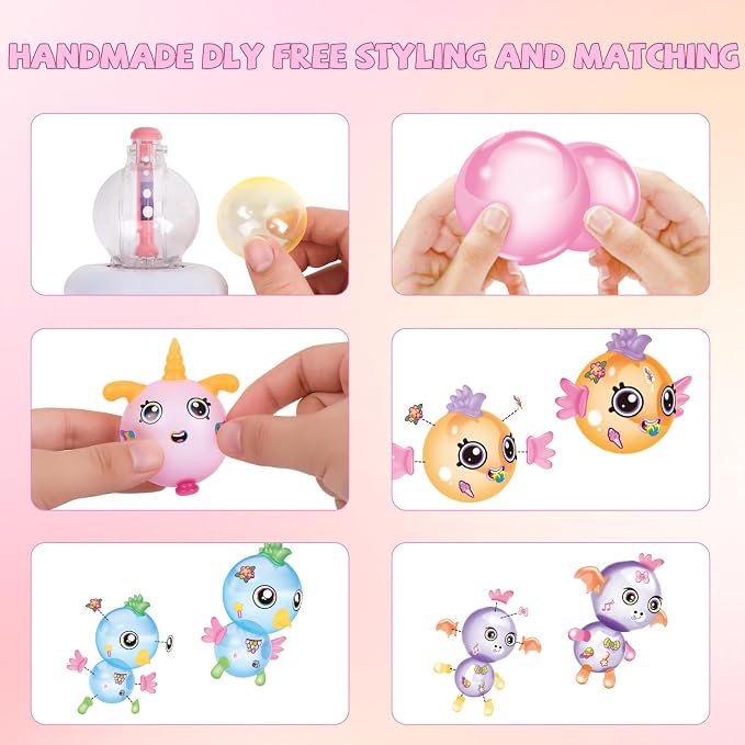 320PCS DIY Balloon Animal Kit with Pump, Craft Kits for Kids, Magic Balloon Craft Kit Birthday Toy Gifts for Kids Boys Girls Ages 3+, DIY Creative STEM Activity for 3 4 5 6 7 8 9 10 11 12 Years