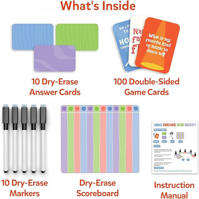 Skillmatics Card Game – Who Knows You Best? Hilarious Family Party Game for Kids, Boys, Girls, Teens & Adults, Fun for Game Nights & Parties, Gift for Ages 8, 9, 10 and Up, 2025 Edition
