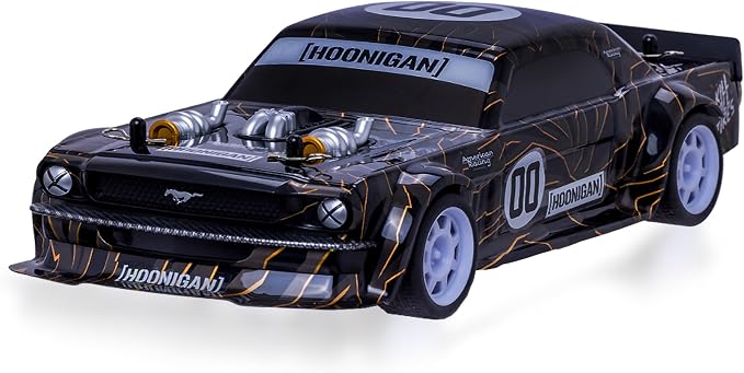 Hoonigan Mustang Remote Control RC Car for Kids – 3.7V, 2.4 GHz, Detailed Replica Design, USB Rechargeable Battery Included, 1:16 Scale, 150 ft Range, 6 Mph