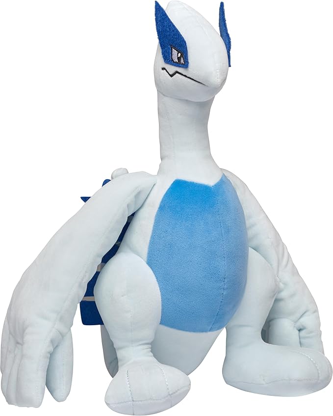 Pokemon 12" Large Lugia Plush - Officially Licensed - Diamond & Pearl Legendary Figure - Authentic Soft Stuffed Animal Toy - Holiday Christmas Stocking Stuffer Gift for Kids, Boys, Girls - 2+