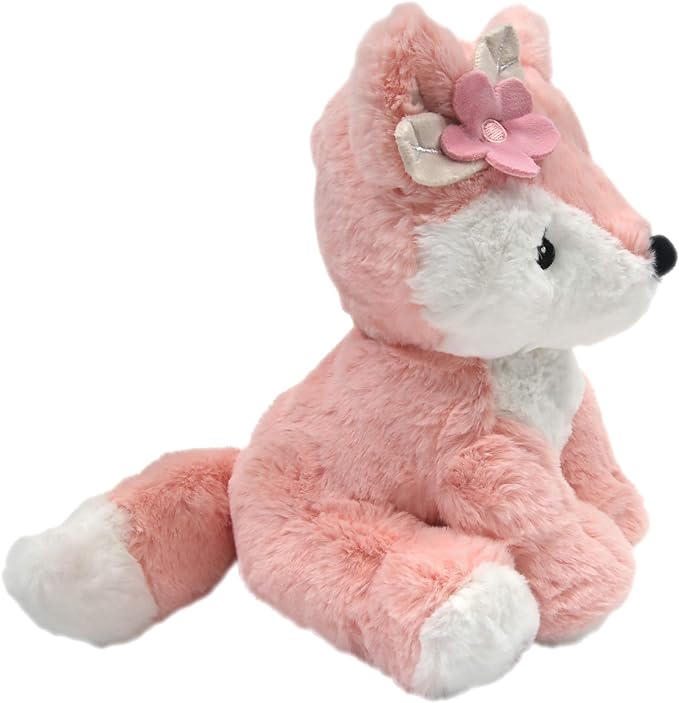 Lambs & Ivy Friendship Tree Plush Pink Woodland Fox Stuffed Animal Toy - Autumn (Pack of 2)