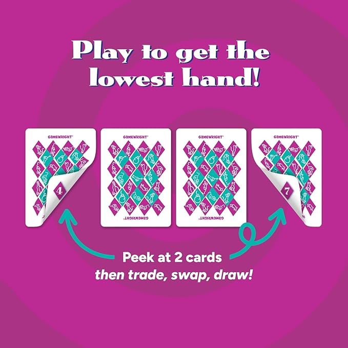 Gamewright Rat‑A‑Tat Cat Card Game – Family Board Games & Kids Games | Memory & Strategy Game for Kids 6+ | Quick Play Card Game for Family Game Night, 2‑6 Players