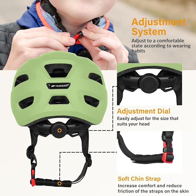 Kids Bike Helmet for Toddlers, Boys and Girls, Lightweight & Adjustable for Age 1-3-8, Multi-Sport Helmet for Bicycle, Kick Scooter, Skateboard, Roller/Inline Skate