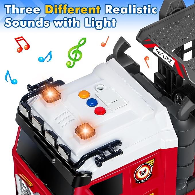 BainGesk Truck Toys Car for 3, 4, 5, 6, 8 Years Old Boys Girls, Adjustable Double Decker Car Carrier Truck with Light & Sound, Car Hauler with Trailer Toy, Large Semi Transport Toy Gifts for Toddler