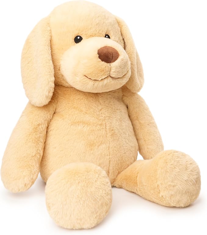 WEIGEDU Large Dog Stuffed Animal Plush Toy Big Soft Golden Retriever Puppy Hugging Gift for Kids Boys Girls Birthday Room Decor 24 Inch