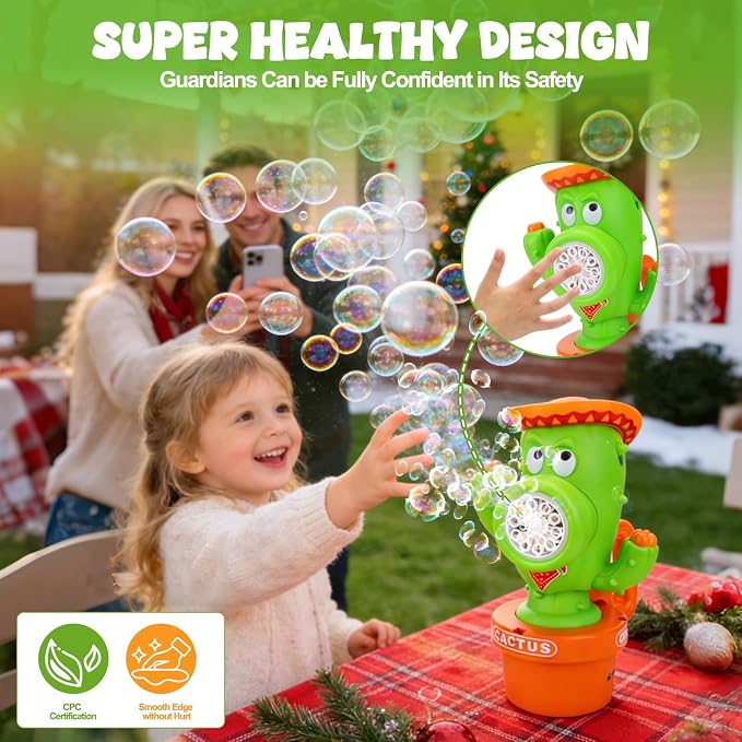 Palksky Bubble Machine for Kids Toddlers, Rechargeable Bubbles Blower Maker with Lights for Parties, Automatic Bubbles Blower Machine for Outdoor Wedding Birthday Party